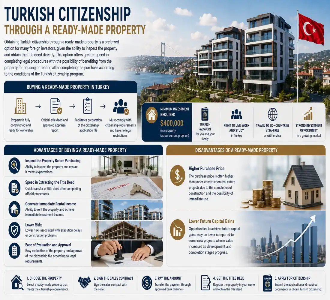 Ready or Off-Plan Property for Turkish Citizenship