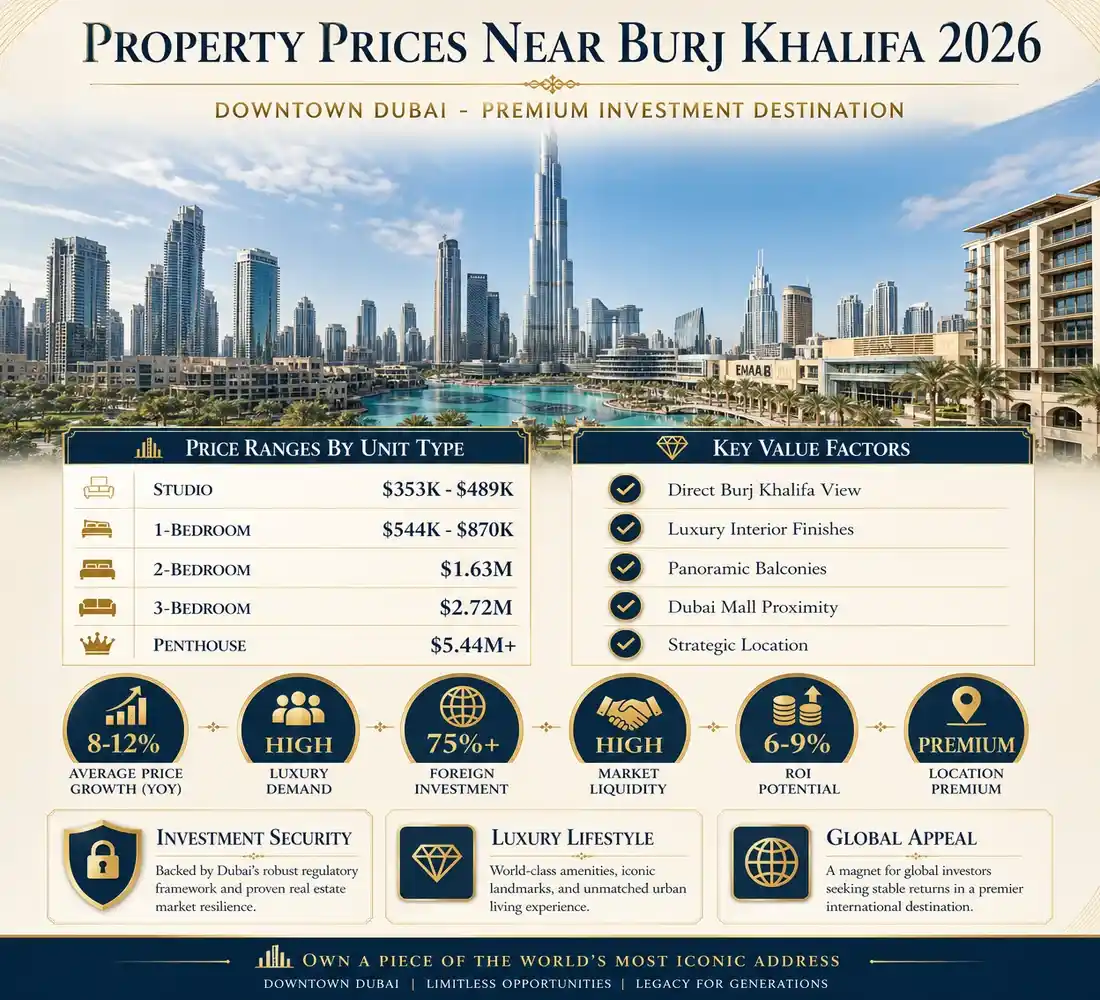 Luxury Real Estate Near Burj Khalifa Dubai