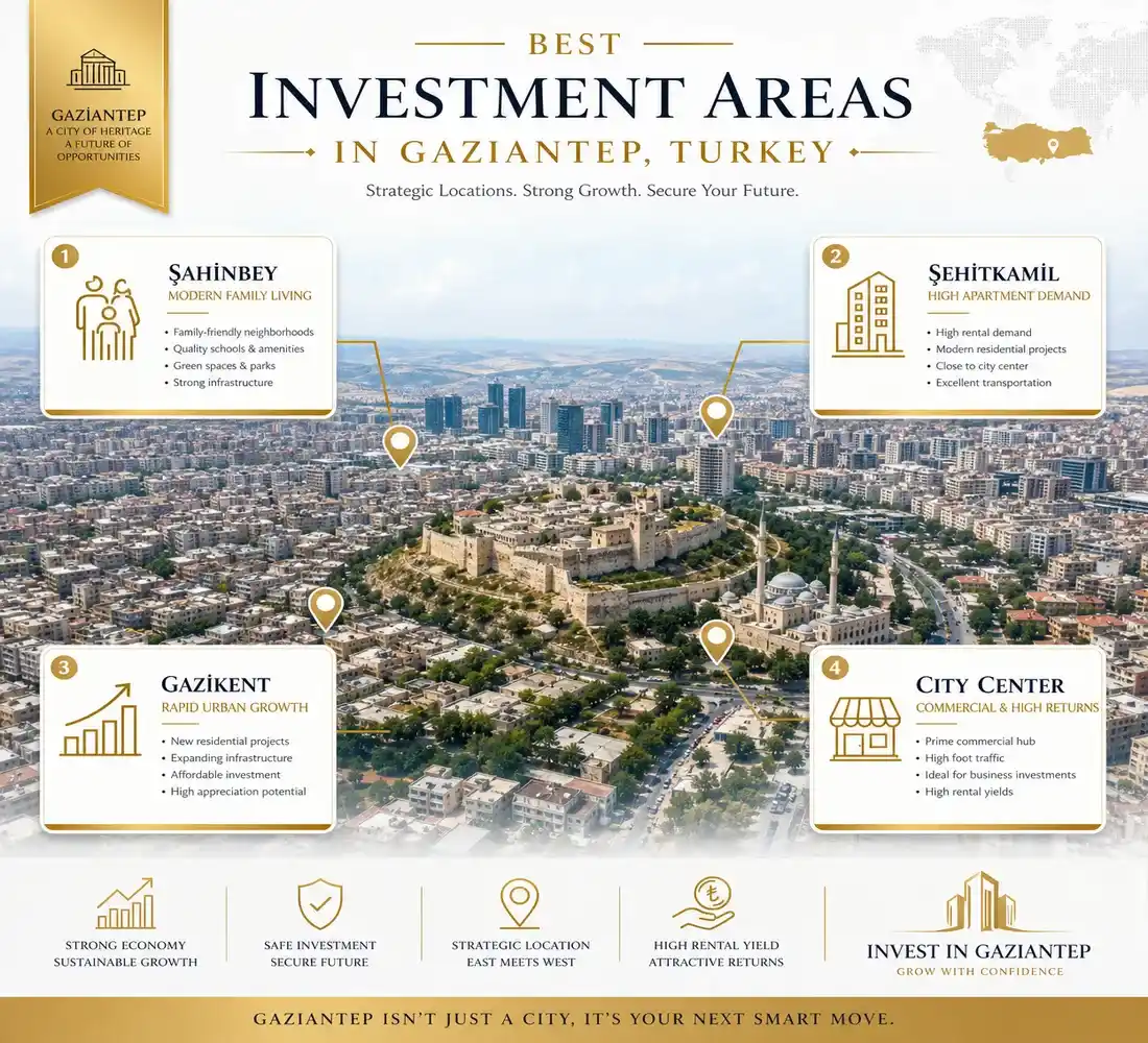 الاستثمار العقاري في غازي عنتاب: فرص واعدة للمستثمرين